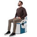 Inodoro portátil para interiores y exteriores con cubo desmontable para adultos y personas mayores