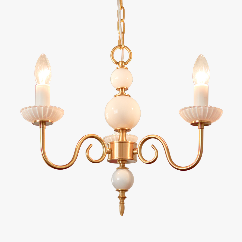 Marivelle | candelabro clásico con brazos dorados