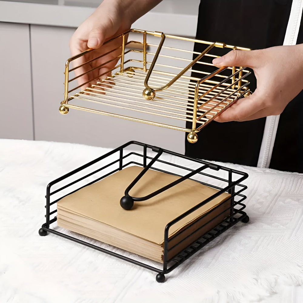 Soporte de Servilletas de Hierro Elegante