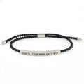 Pulsera de motivación de cuerda trenzada