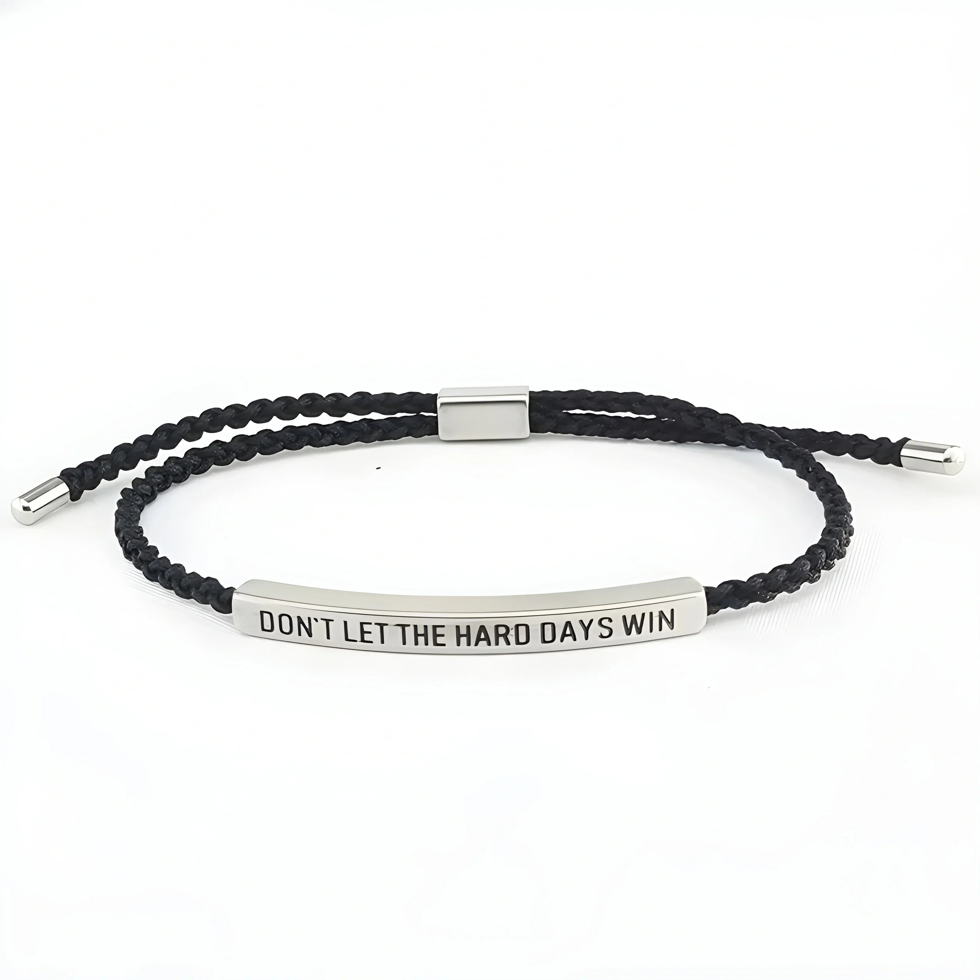 Pulsera de motivación de cuerda trenzada