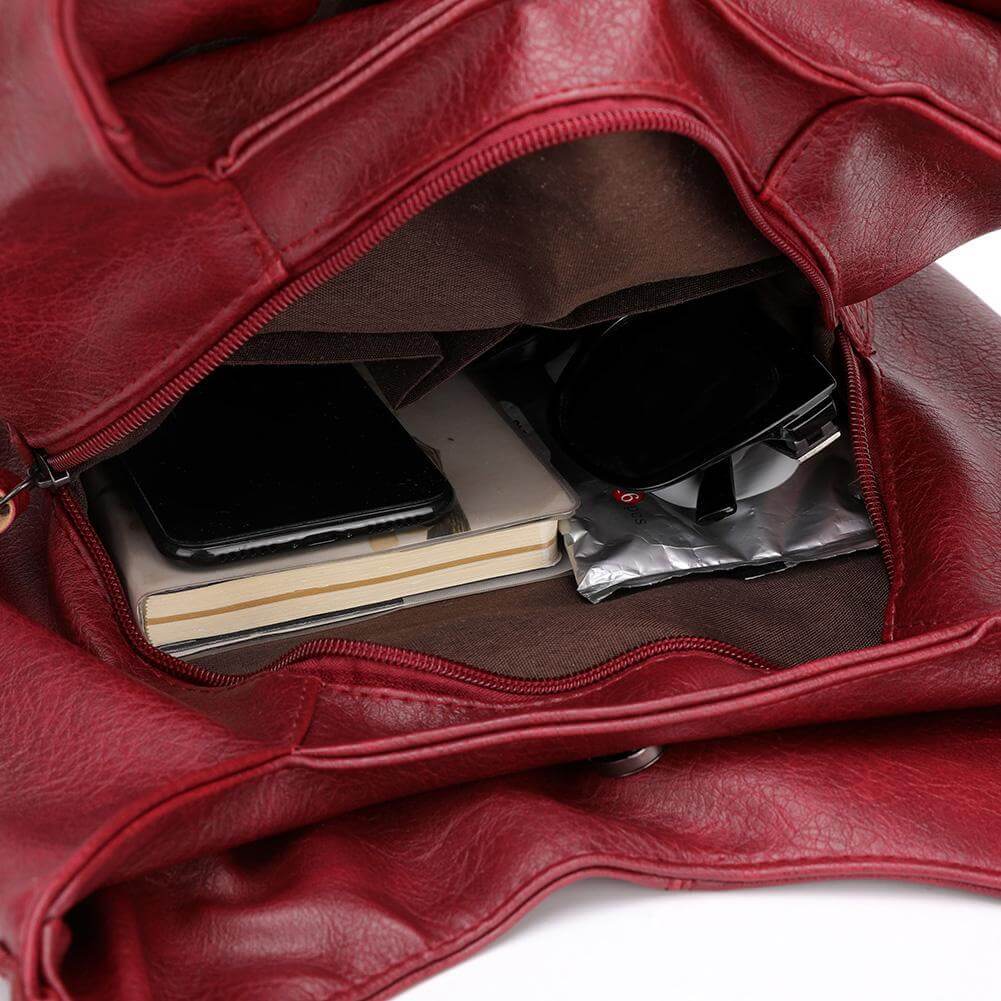 Bolso de piel sintética con gran capacidad