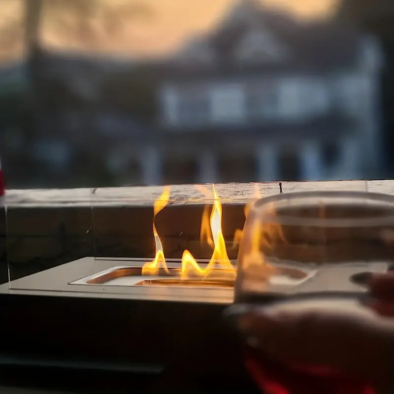 FireLuxe – Plataforma de chimenea moderna con diseño elegante para el hogar