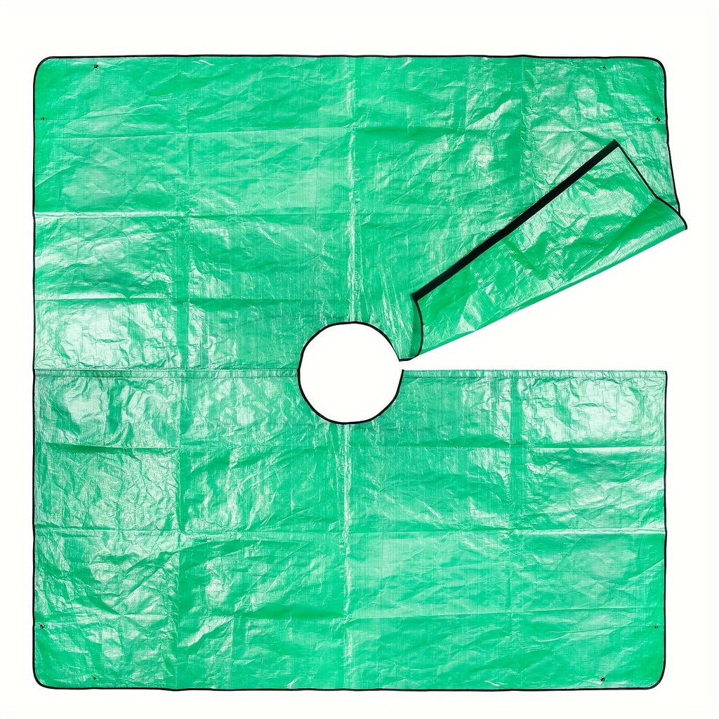 Gran Lona de Jardín con Abertura para Árbol – Impermeable, Reutilizable y Perfecta para Trabajo de Poda