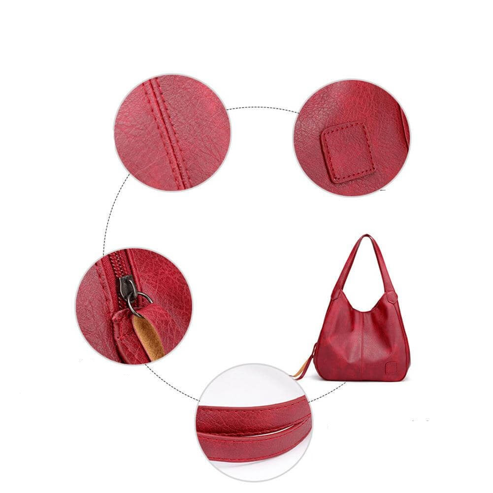 Bolso de piel sintética con gran capacidad