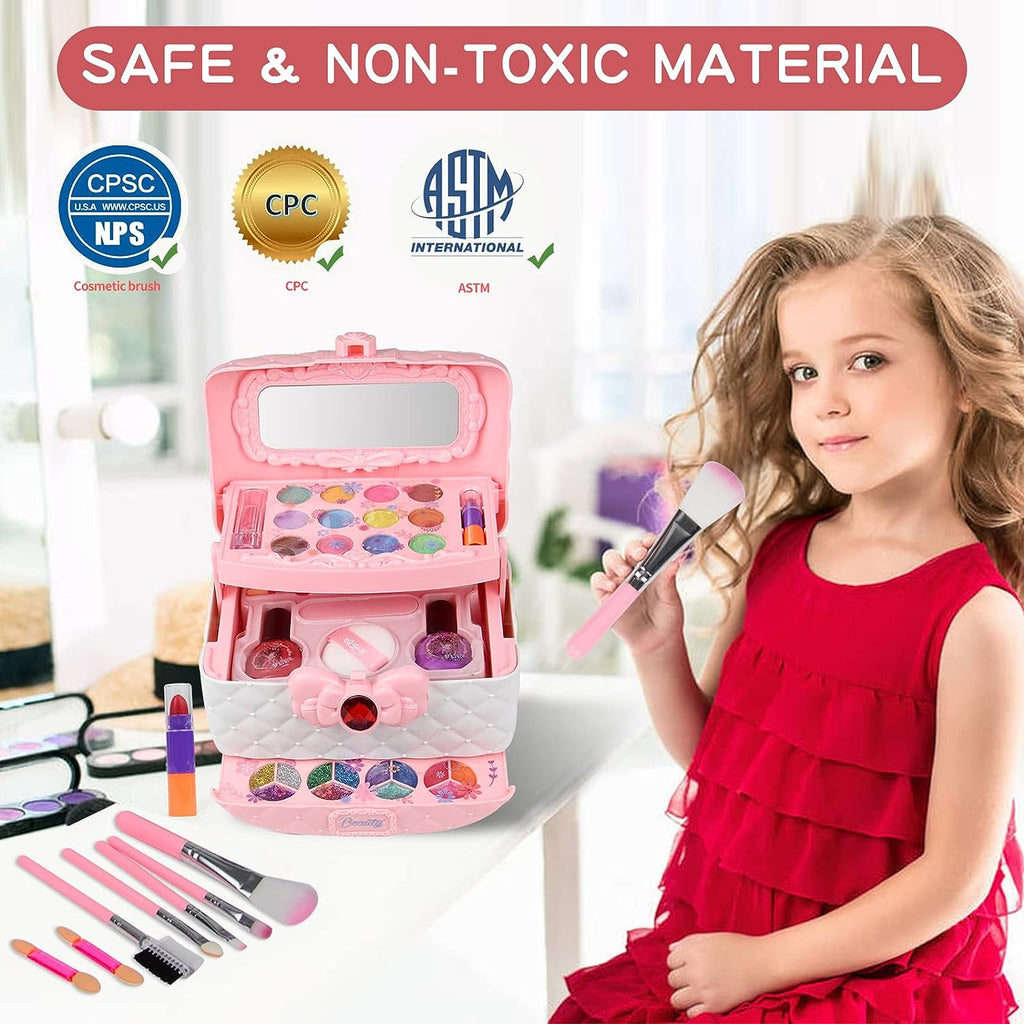 Juego de Maquillaje Lavable para Niños - Seguro y Divertido