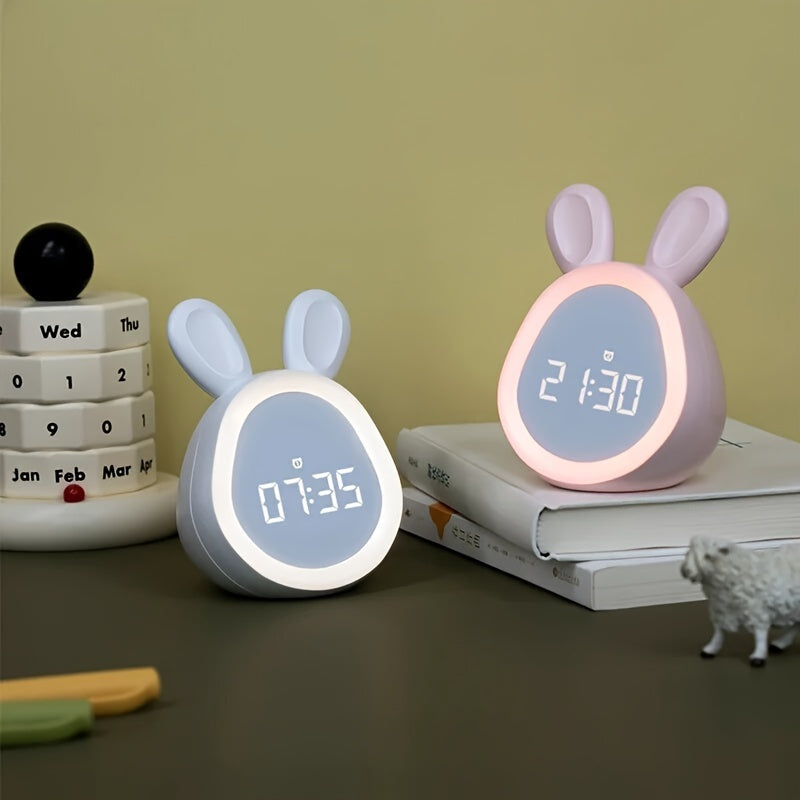 BunnyGlow - Bonito despertador con luz nocturna