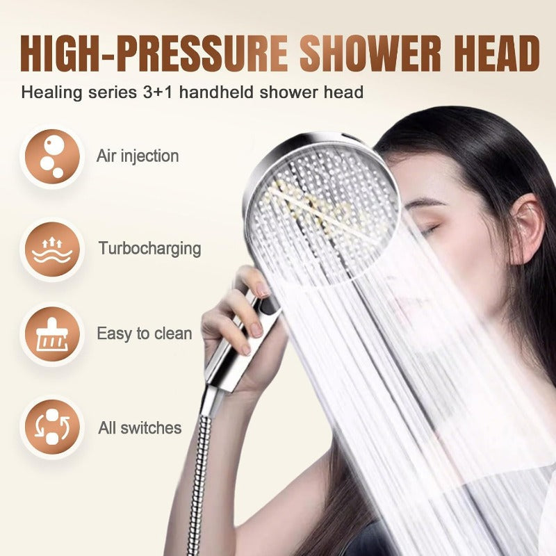 Cabezal de Ducha de Mano de Alta Presión HydroEase Air-Boost de 5.9"