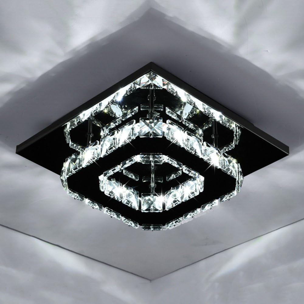 Lámpara de Techo Cristal LED Moderna