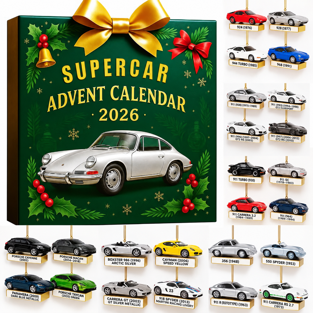 DRIVEVENTURE – Calendario de Adviento de Supercoches Limitado con 24 Modelos de Miniatura Precisos