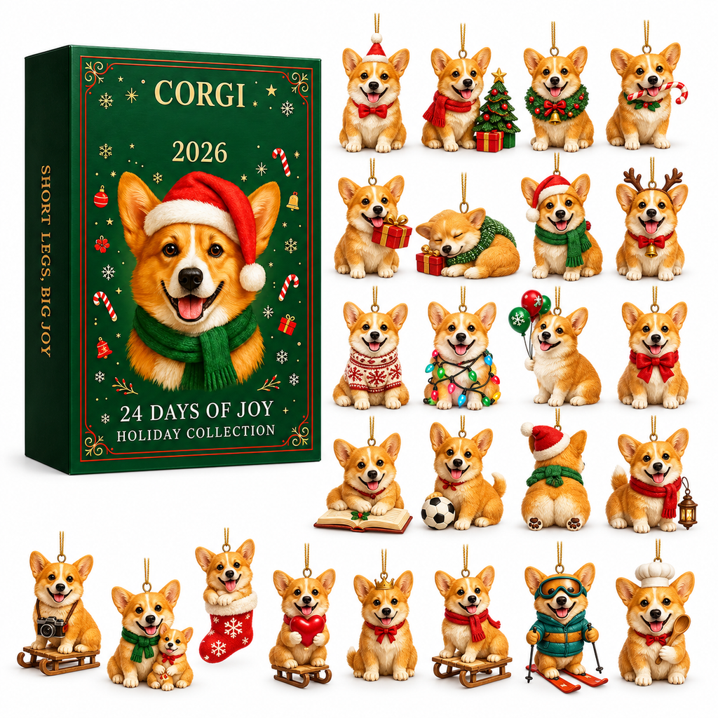 PAWCOUNT – Calendario de Adviento para cachorros adorables con 24 sorpresas para una alegría festiva y regalos