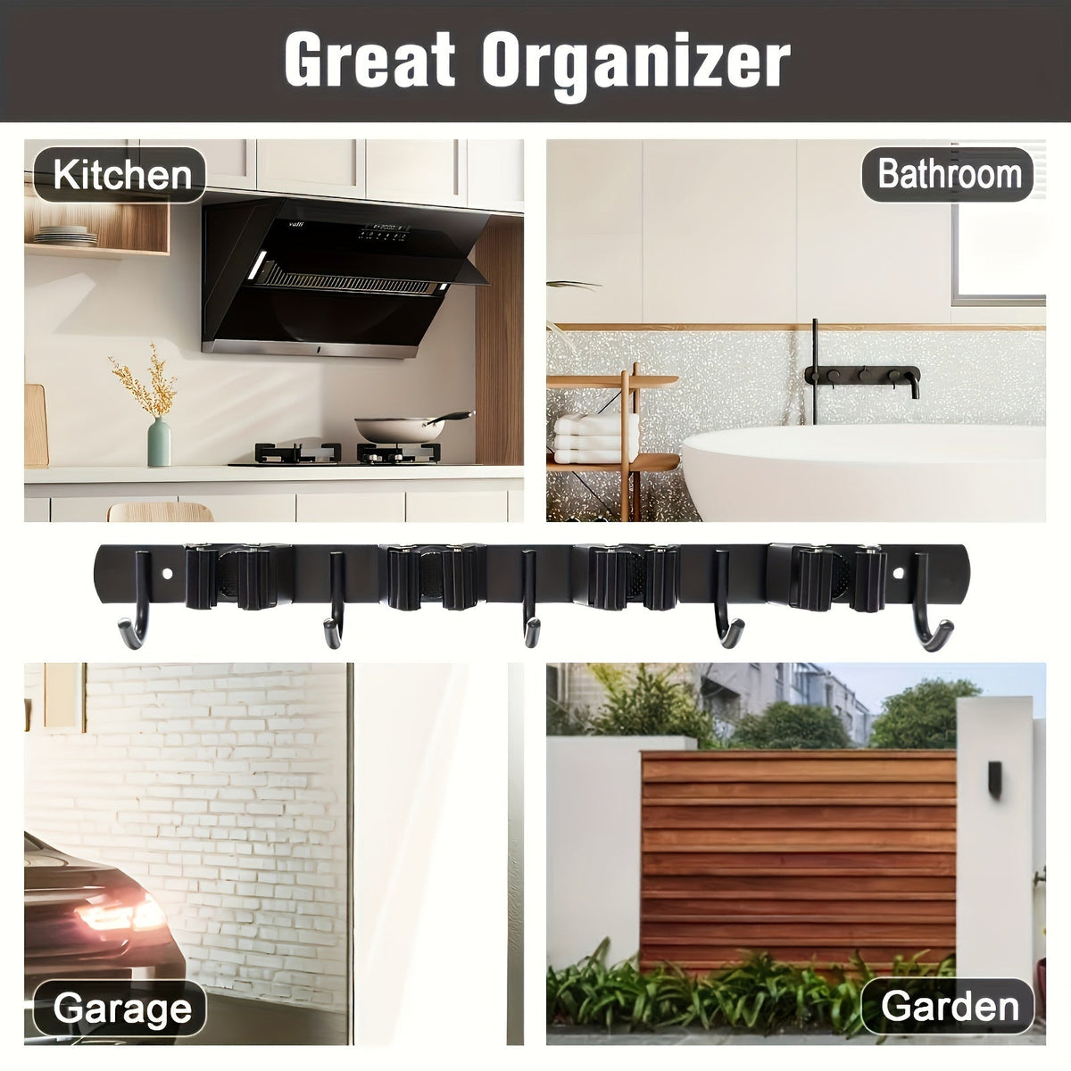 UTILITYPRO - Estante Organizador de Pared Resistente a la Oxidación que Ahorra Espacio para Garaje y Uso Exterior