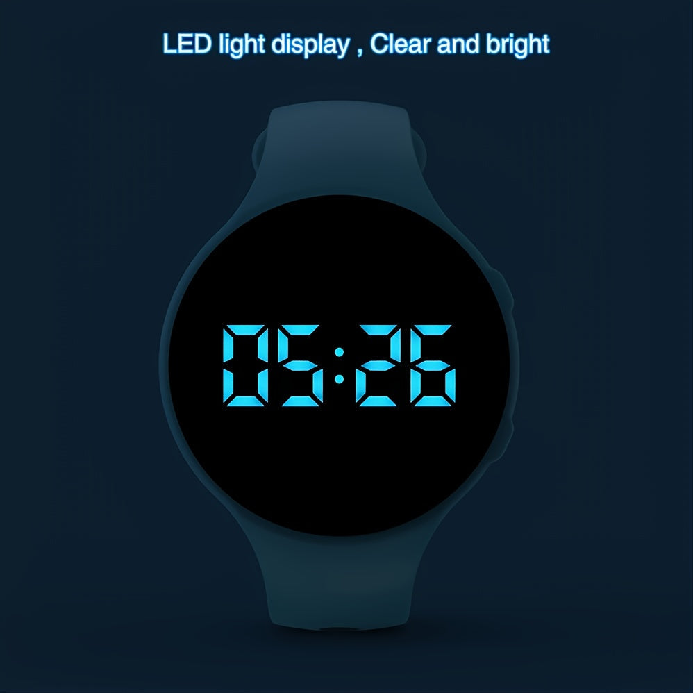 Reloj Digital LED Contador de Pasos con Alarma Vibrante – Rastreador de Fitness para Niños