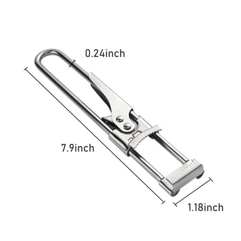 Abrelatas portátil ajustable de acero inoxidable | Brehn