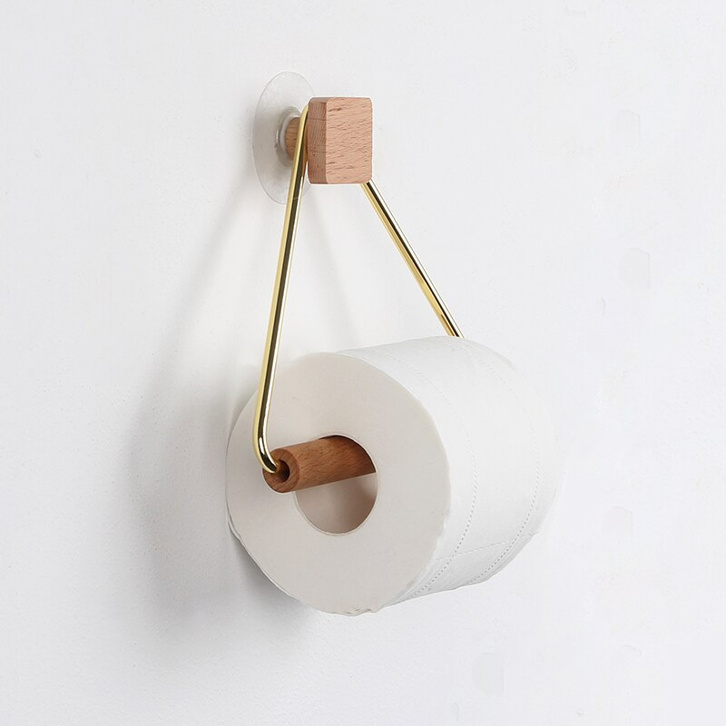 TissueNest - Soporte de papel higiénico moderno con elegancia de madera