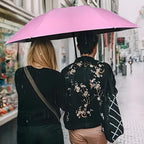 Paraguas de viaje compacto con funda impermeable – resistente al viento y ultraligero