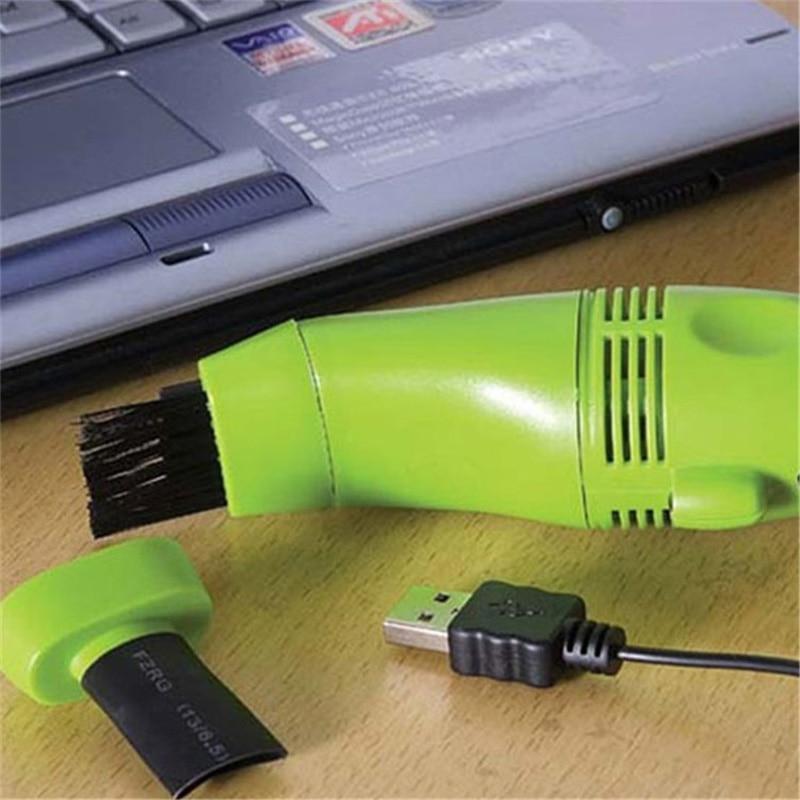 Kalsten | Aspiradora Mini Mecánica para Computadora Portátil, Limpiador de Teclado USB, Cepillo Colector de Polvo, Gadgets de Limpieza para Teléfonos