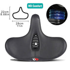 Lisslune | RideEase - Silla de Bicicleta Extra Ancha y Transpirable, Asiento Ergonómico