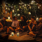Luz LED Exterior de Tarro de Vidrio Esmerilado Solar Creativo