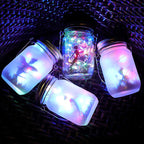 Luz LED Exterior de Tarro de Vidrio Esmerilado Solar Creativo