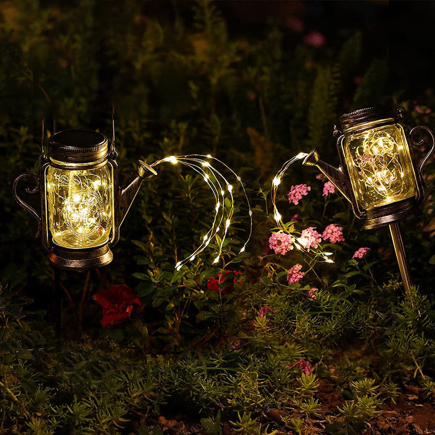 Luz LED Exterior de Tarro de Vidrio Esmerilado Solar Creativo | Brehn