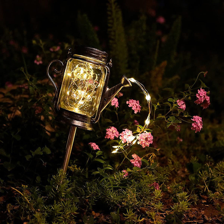 Luz LED Exterior de Tarro de Vidrio Esmerilado Solar Creativo | Brehn