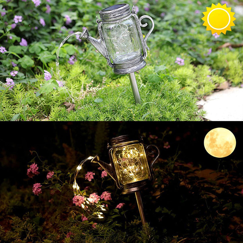 Luz LED Exterior de Tarro de Vidrio Esmerilado Solar Creativo | Brehn