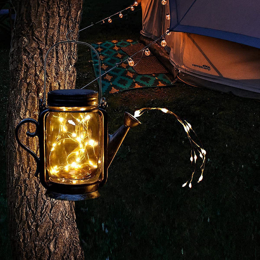 Luz LED Exterior de Tarro de Vidrio Esmerilado Solar Creativo | Brehn