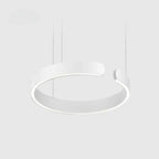 Moderna lámpara colgante LED en forma de anillo con montaje en el techo