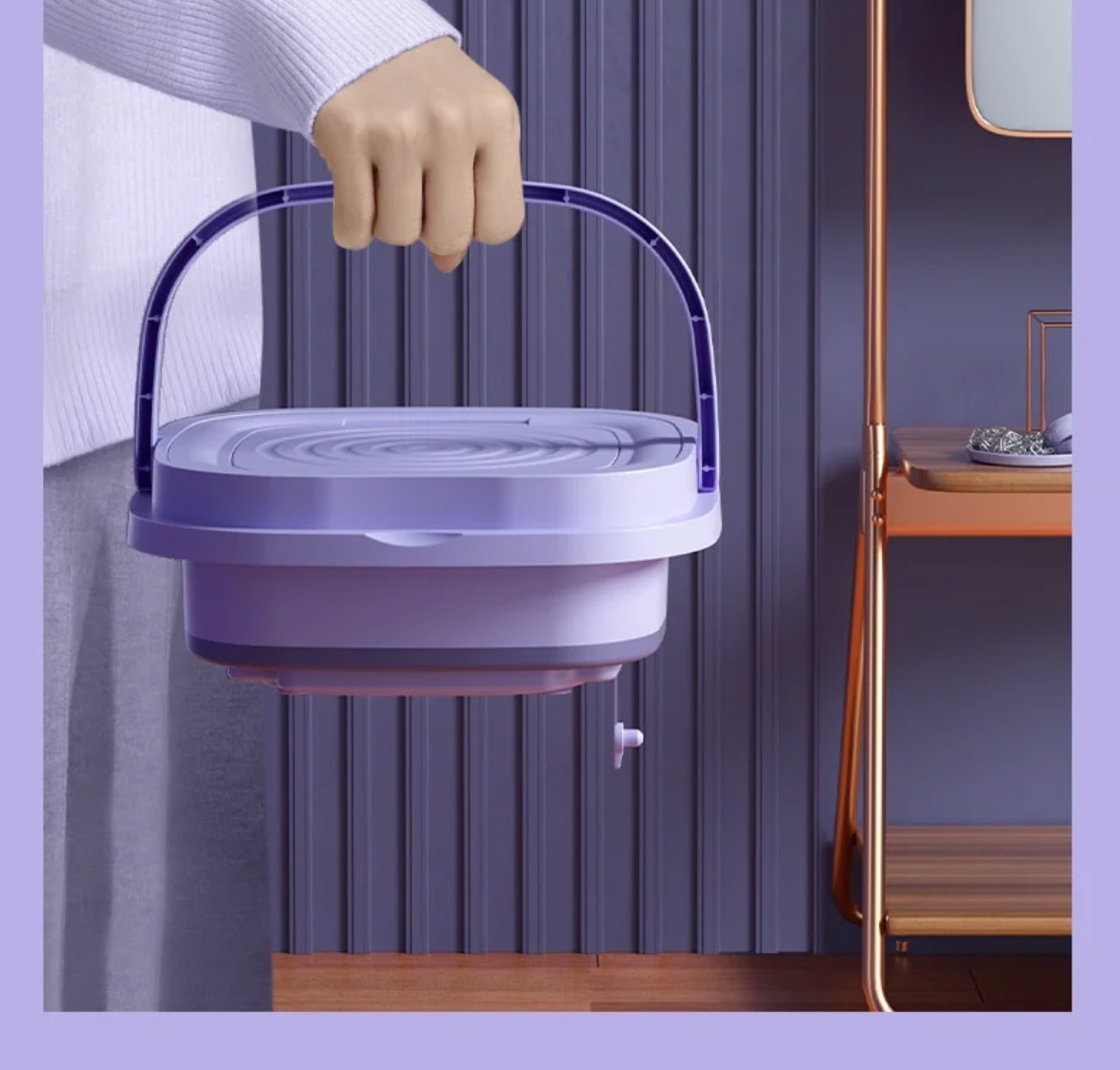 Lavadora Plegable y Portátil
