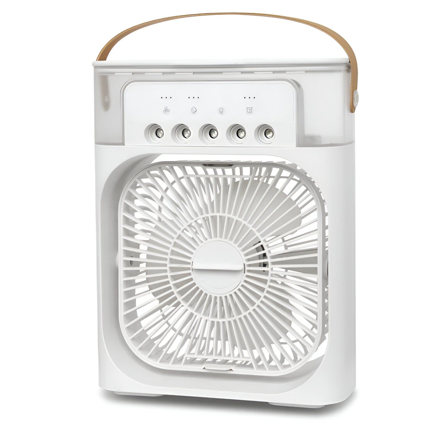 Enfriador de Aire 3 en 1, Humidificador y Purificador de Aire – Aire Acondicionado Portátil para Uso Interior con Luz LED