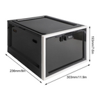 Contenedor Organizador de Alimentos para Refrigerador con Cerradura de Alta Resistencia