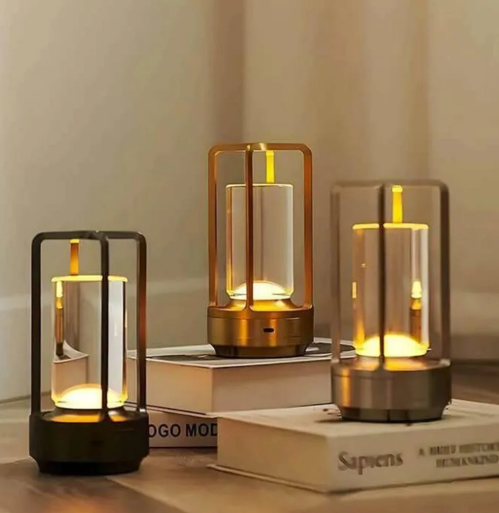 Lumière d'Orée – Lámpara de diseño inalámbrica en cristal y metal