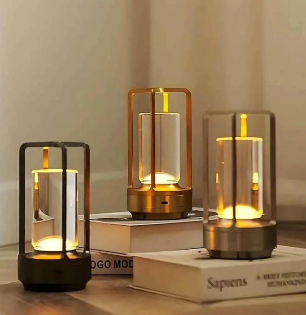 Lumière d'Orée – Lámpara de diseño inalámbrica en cristal y metal