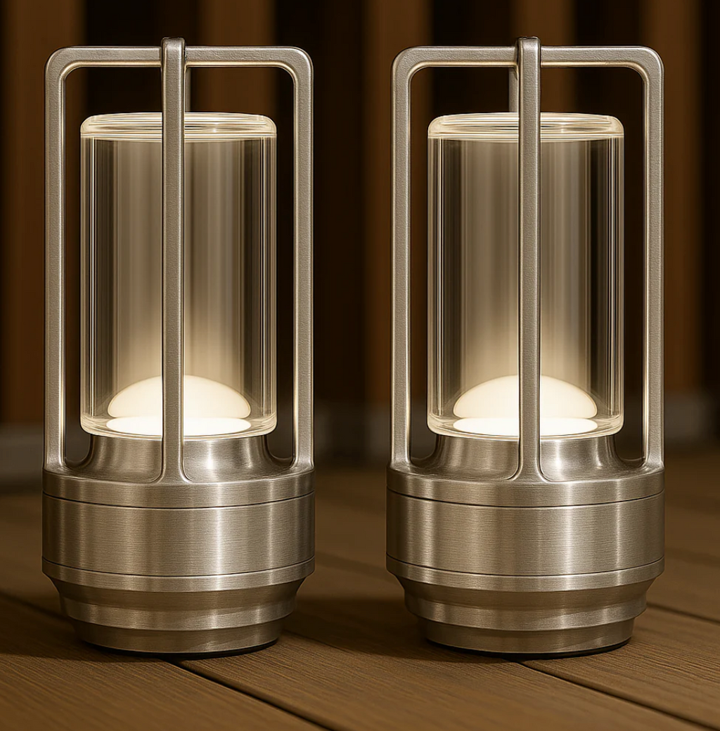 Lumière d'Orée – Lámpara de diseño inalámbrica en cristal y metal