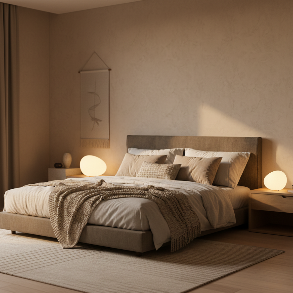 PebbleGlow | Lámpara de Mesa LED Moderna Pebble para Sala de Estar y Dormitorio