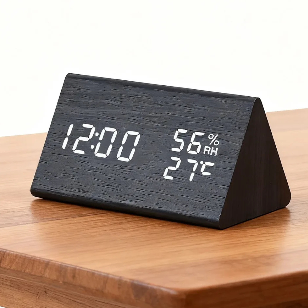 EloraClock - Reloj Despertador Digital con Control de Sonido y Pantalla HD