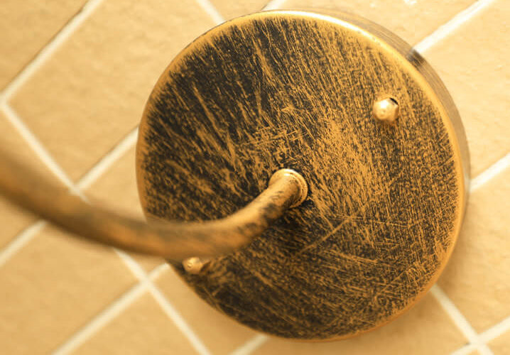 Lámpara de pared exterior curva de hierro impermeable Retro Loft Dome 1 luz | Brehn