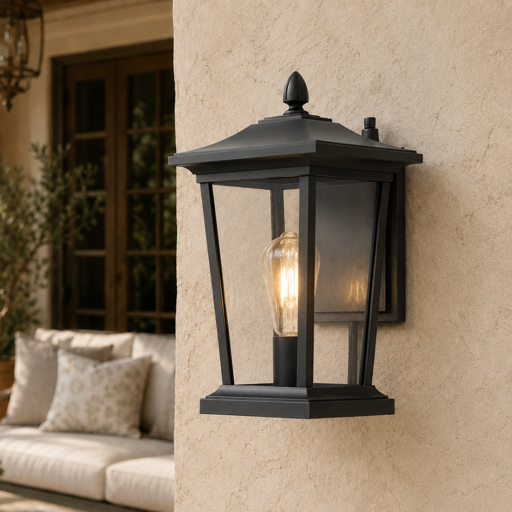 Luz de Pared Exterior Industrial - Aplique LED de Aluminio Impermeable para Patio o Porche