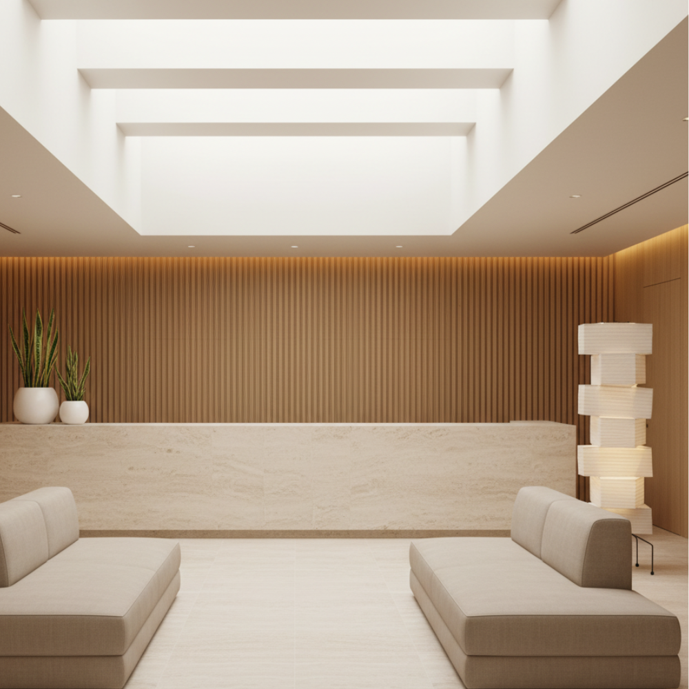 ZenithLight - Lámpara de Pie Moderna Minimalista de Papel de Arroz para Sala de Estar