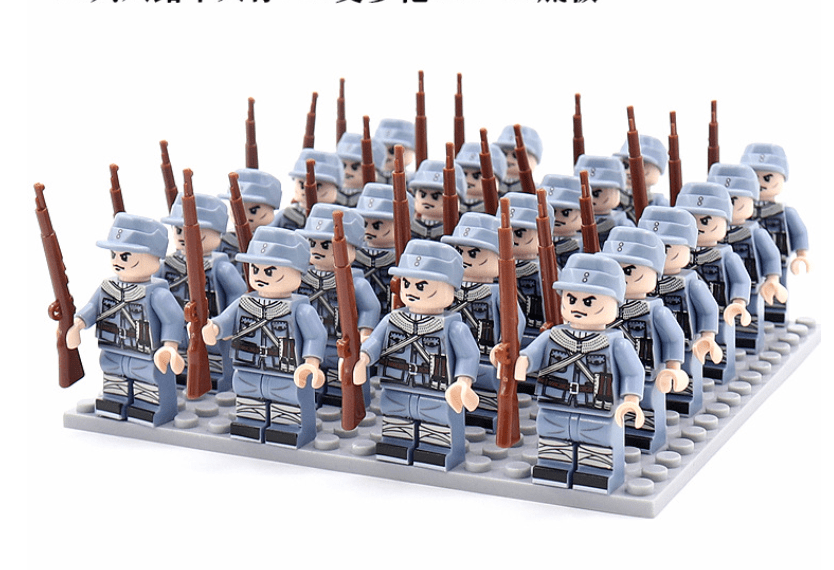 HISTORYBLOCKS – Set de bloques de figuras de 21 piezas para niños y coleccionistas