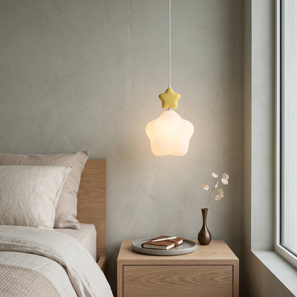 Lámpara colgante Nube Estrella LED Luz nocturna