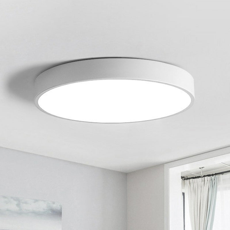 Aurelium | Lámpara de techo LED redonda con marco dorado