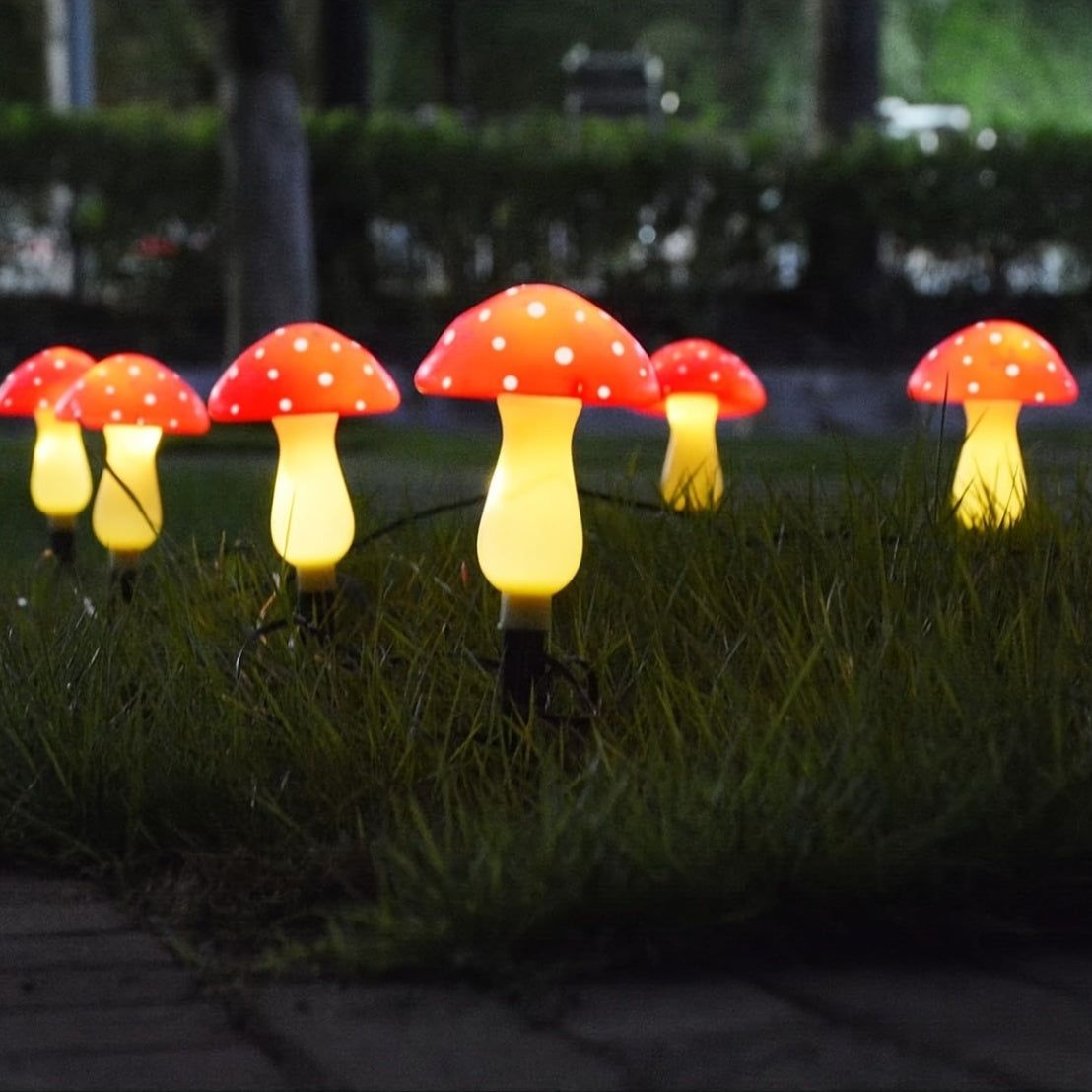 Setas Mágicas para el Jardín - Iluminación Juguetona para Exteriores