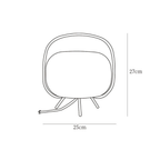 KumoLight | Lámpara de Mesa de Vidrio Esmerilado Minimalista y Elegante para Iluminación Ambiental