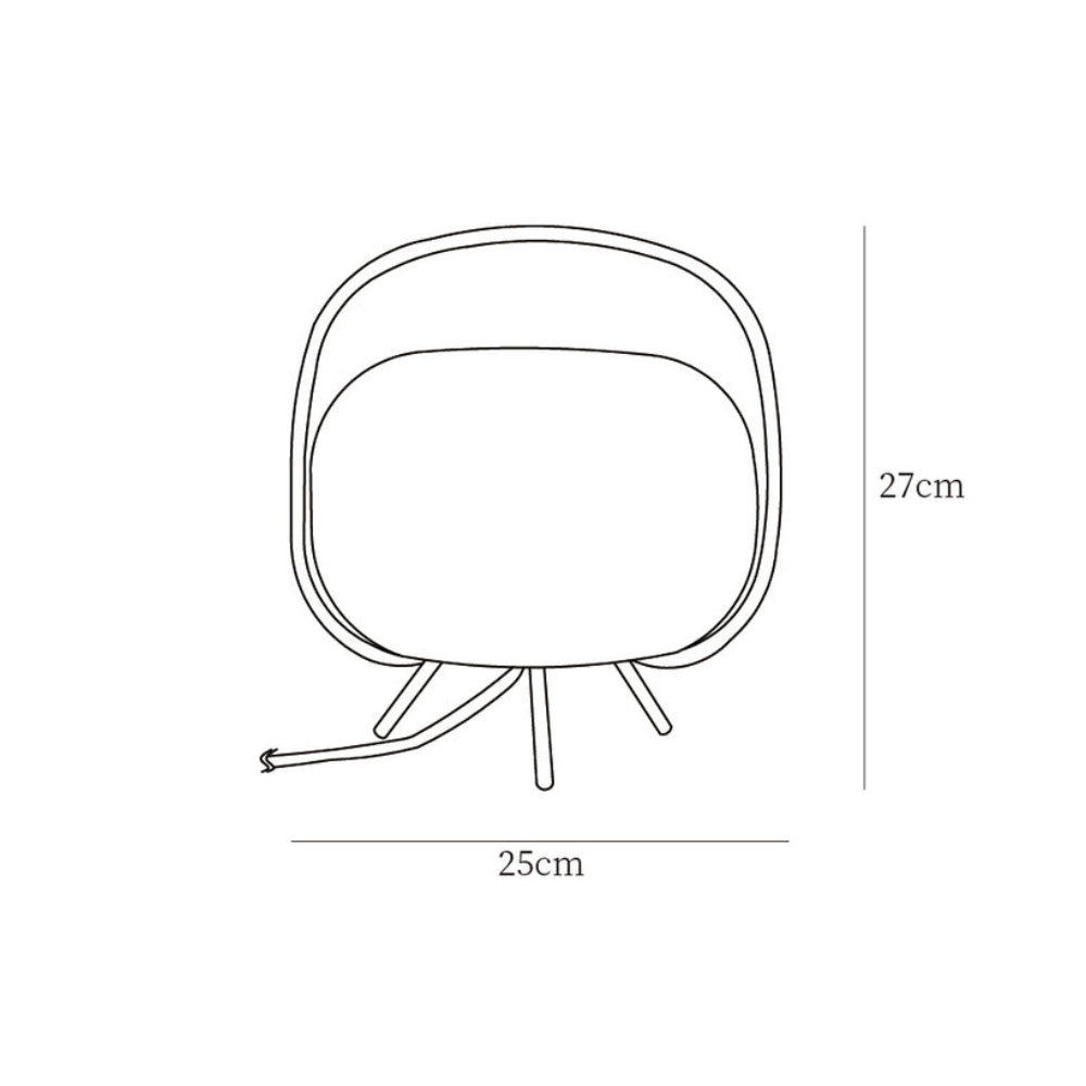 KumoLight | Lámpara de Mesa de Vidrio Esmerilado Minimalista y Elegante para Iluminación Ambiental