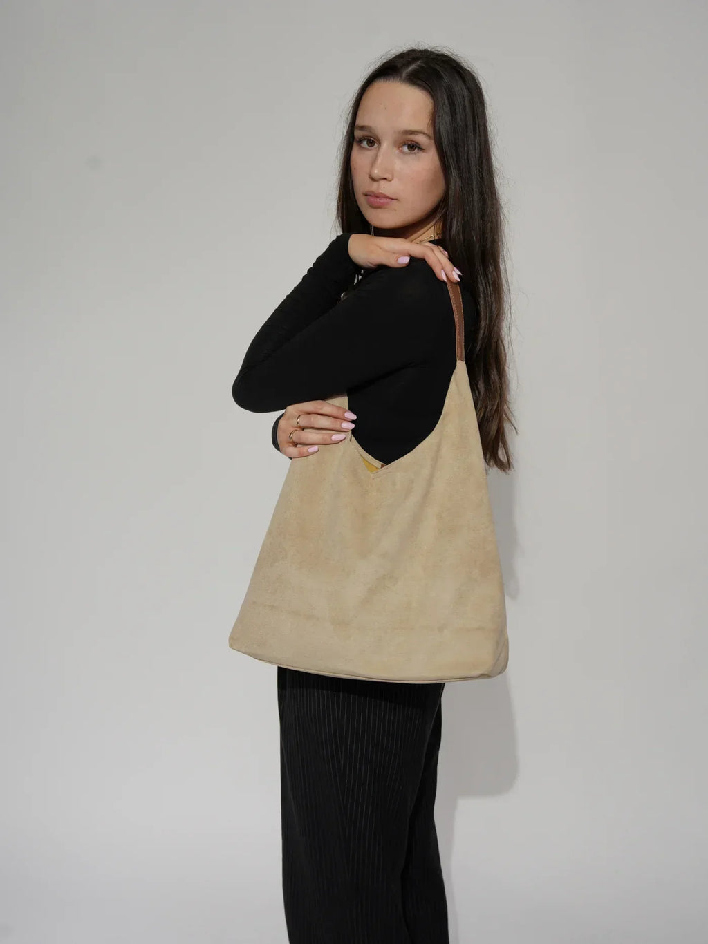 Feya | Bolso de hombro de suave ante