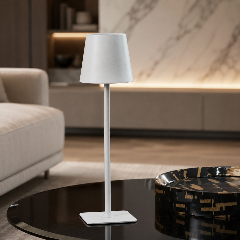 Lámpara de Mesa Escandinava Moderna Regulable - Control Táctil Inalámbrico para Uso en Interiores y Exteriores