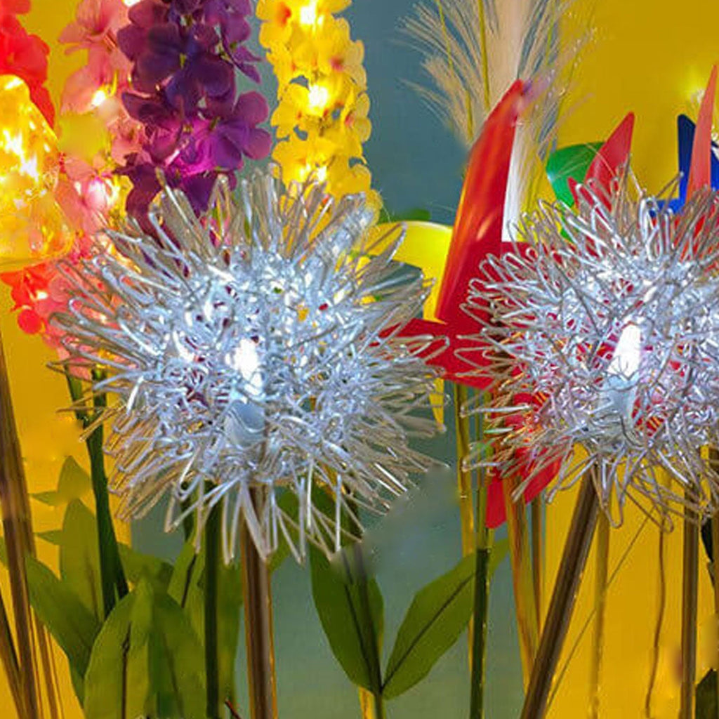 Luz de Globo LED Solar de Alambre de Aluminio Diente de León Impermeable para Jardín | Brehn