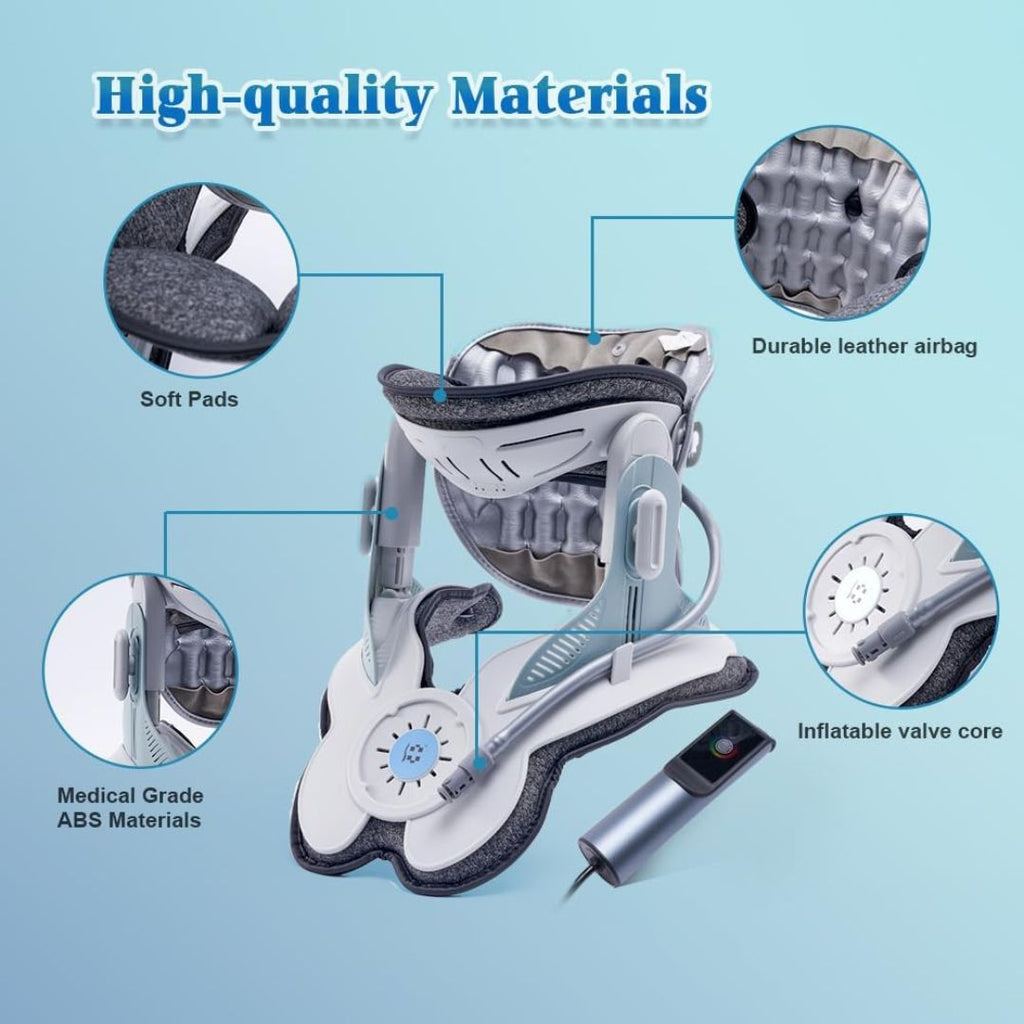 Lisslune | Estirador de Cuello para Alivio del Dolor - Dispositivo de Tracción Cervical Ajustable Ideal para la Tensión y el Incomodidad del Cuello